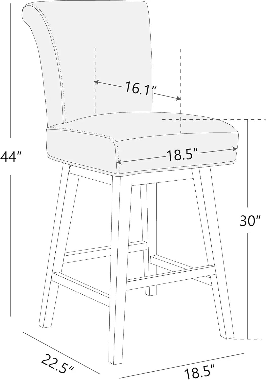 Modern Swivel Bar Stools Set of 2 for Stylish Kitchens