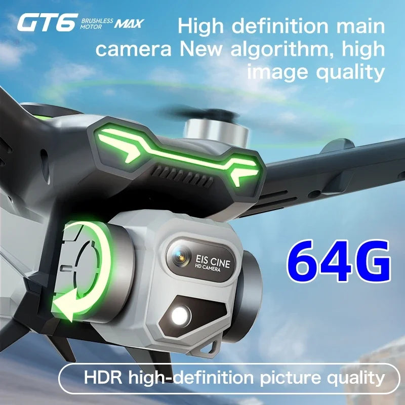 Camera GT6 Max Folding Drone With 1080p HD GPS Camera