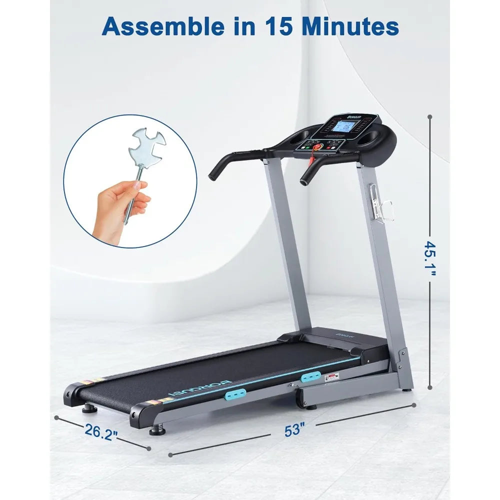 ZUIYU Treadmill Auto Incline Eight Point Five MPH Folding
