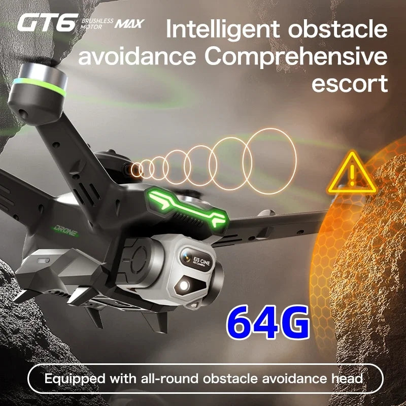 Camera GT6 Max Folding Drone With 1080p HD GPS Camera