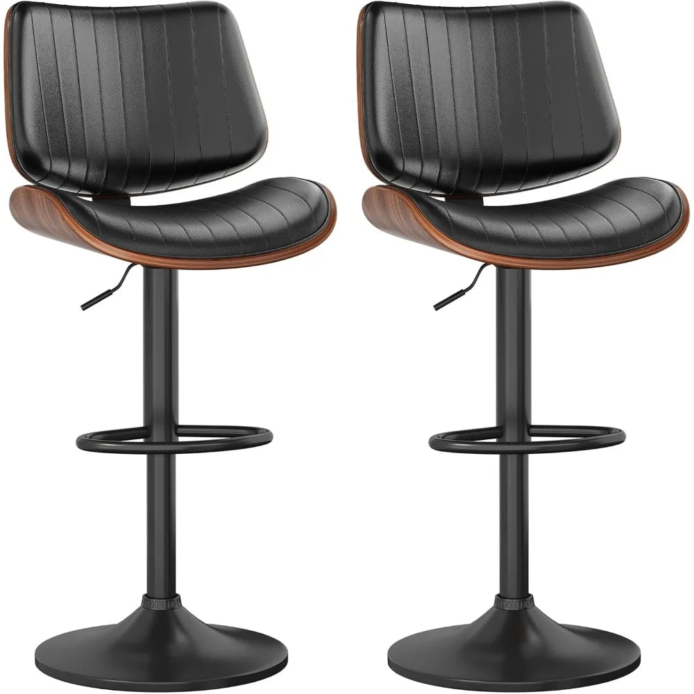 Modern Swivel Bar Stools Set of 2 for Kitchen Island
