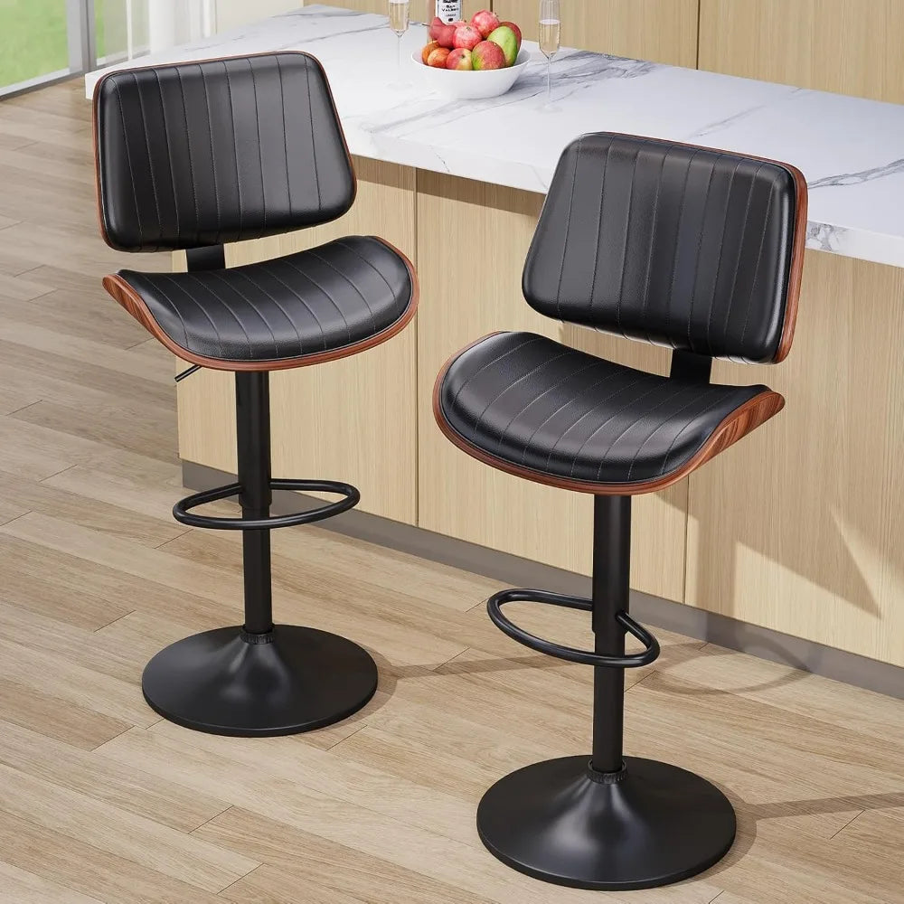 Modern Swivel Bar Stools Set of 2 for Kitchen Island