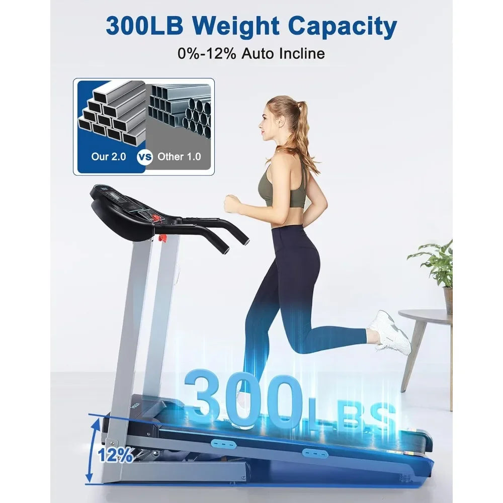 ZUIYU Treadmill Auto Incline Eight Point Five MPH Folding