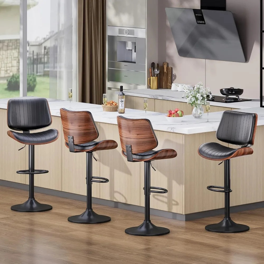 Modern Swivel Bar Stools Set of 2 for Kitchen Island