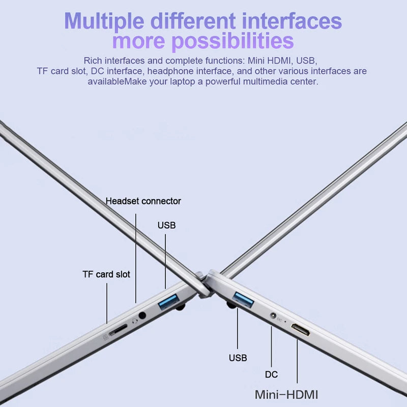 LenO Laptop 16GB RAM 2TB SSD Intel N3700 Windows11Pro