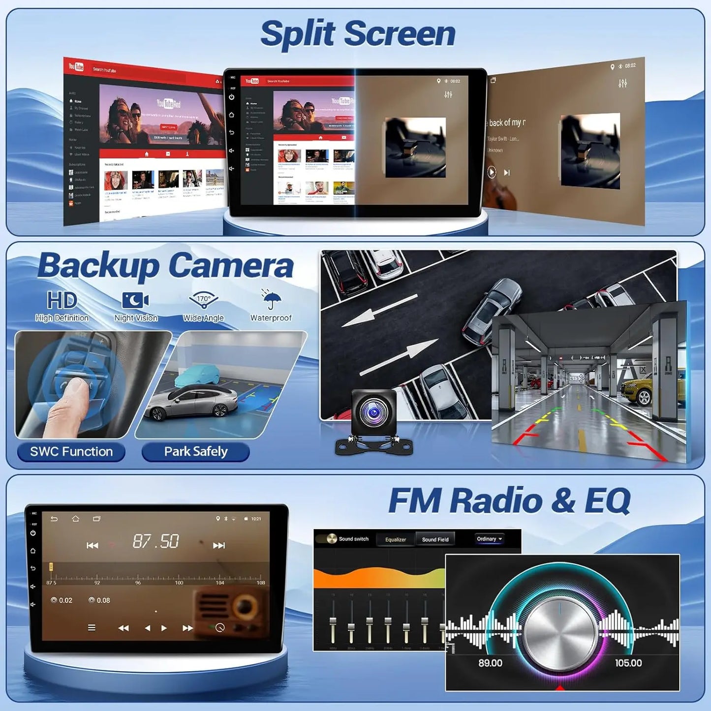 10.1 Inch Wireless Car Radio with GPS for Honda Accord 2008-2013