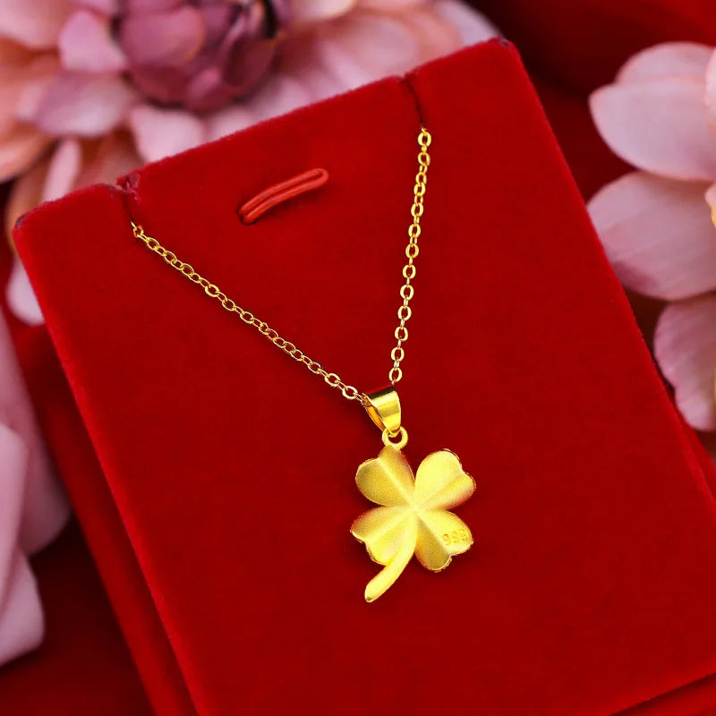 Grass Pendant Necklace 14K Gold Pendant For Women Gift