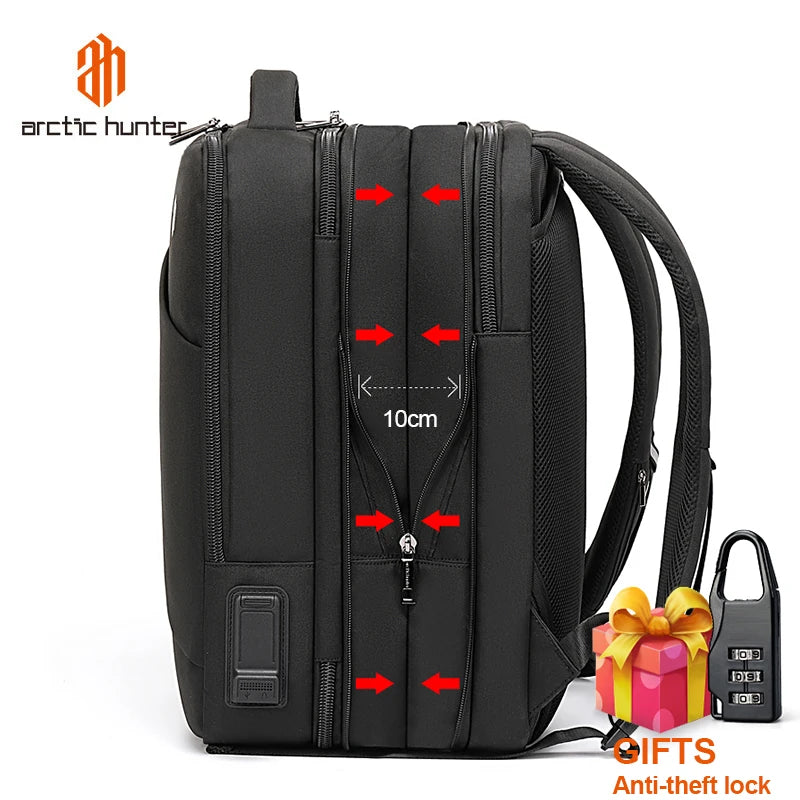 Arctic Hunter Men Backpack USB Rechargeable Travel Bag