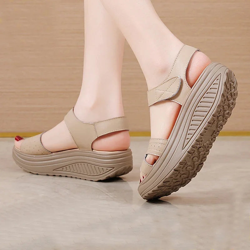 Yaerni Women Wedge Sandals Elegant Summer Footwear Comfort