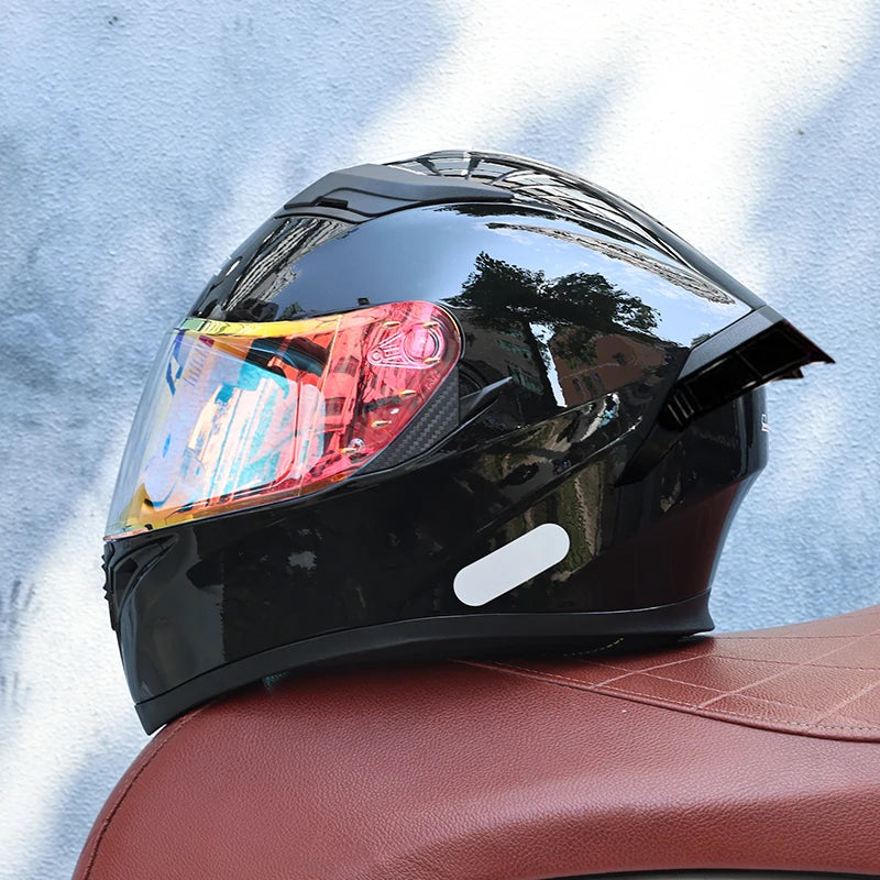 JIEKAI Full Face Motorcycle Helmet Unisex Dual Lens DOT