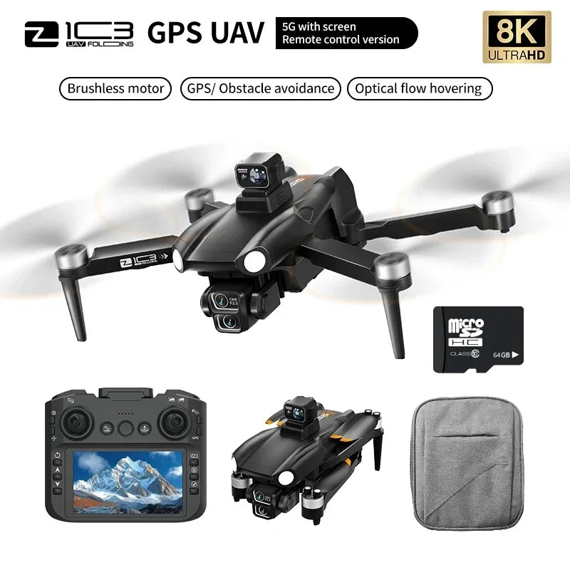 Z103 Pro Max Camera Drone 8K GPS 5G WiFi FPV UAV