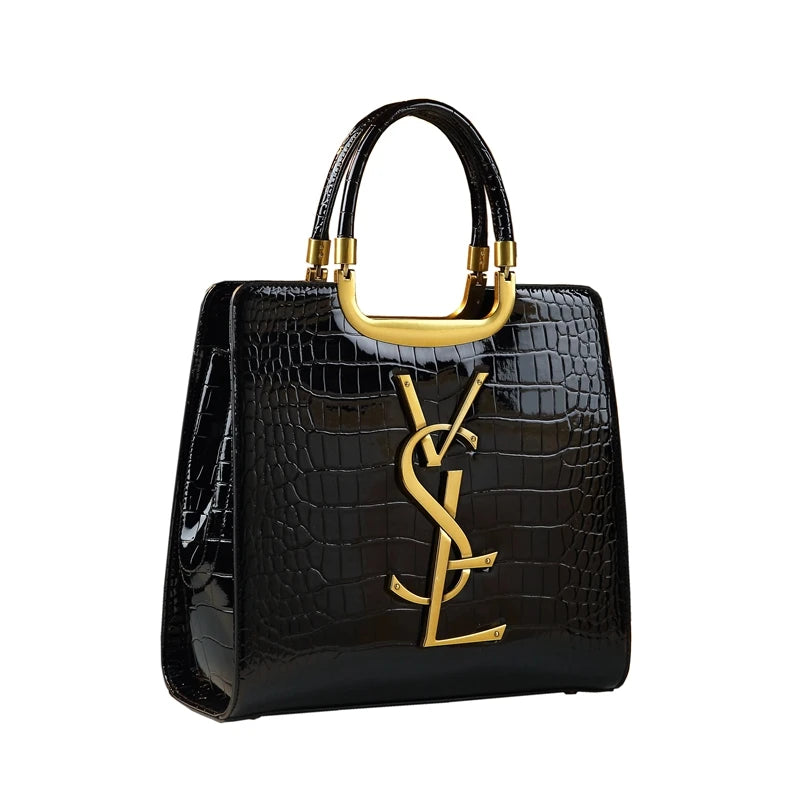 Luxury Crocodile Print Tote Bag for Stylish Women