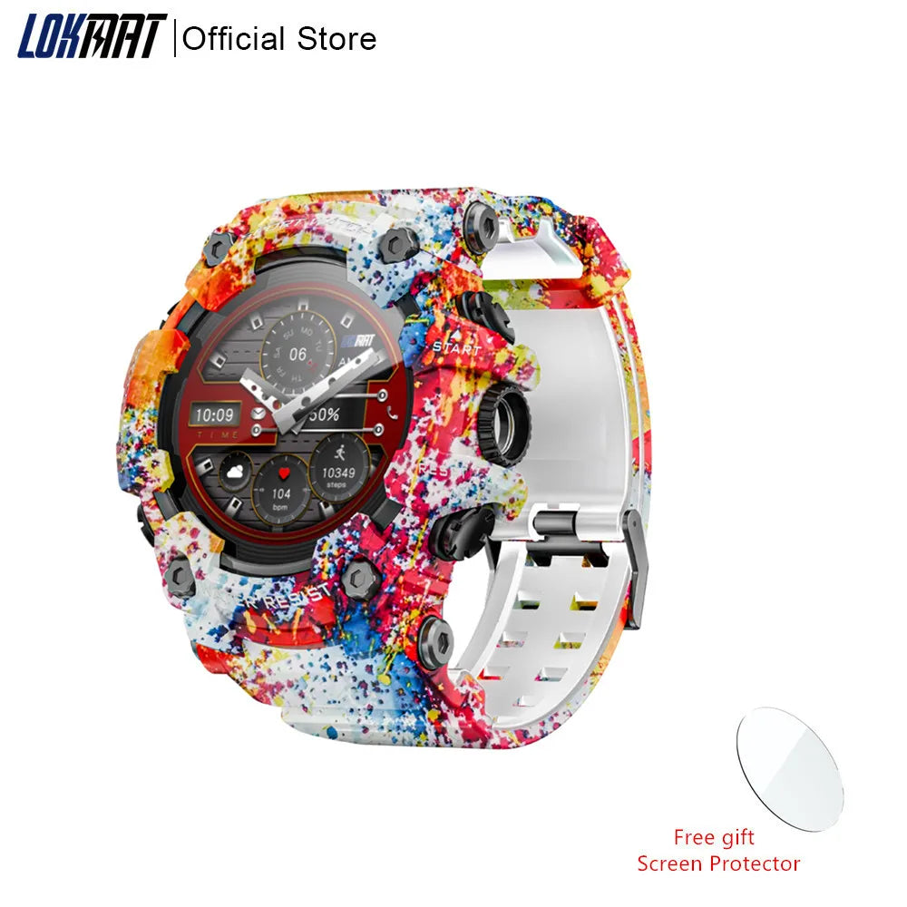 LOKMAT Rugged Sport Smart Watch Waterproof for Adults