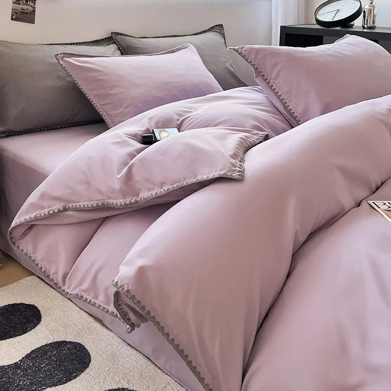 Zhejiang Duvet Cover Bedding Set 4 Piece Pure Cotton