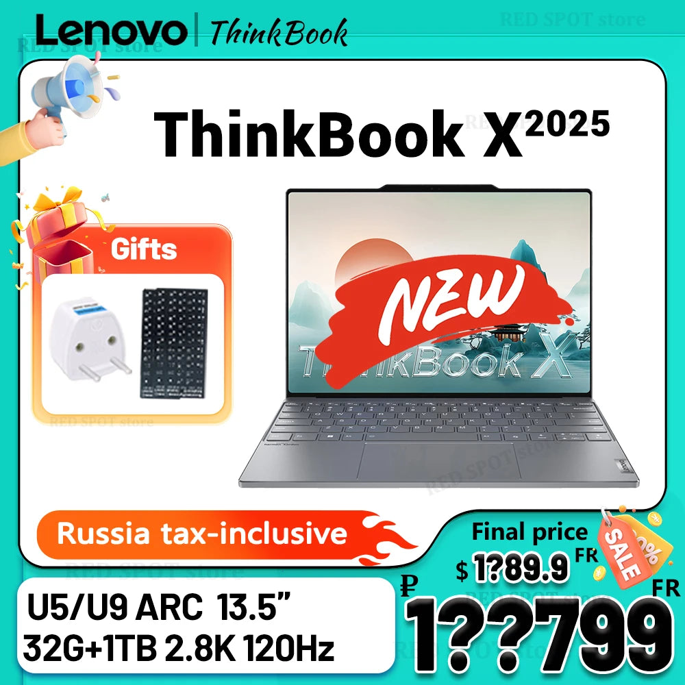 Lenovo ThinkBook X AI U9 285H U5 225H 32GB 1TB 120Hz