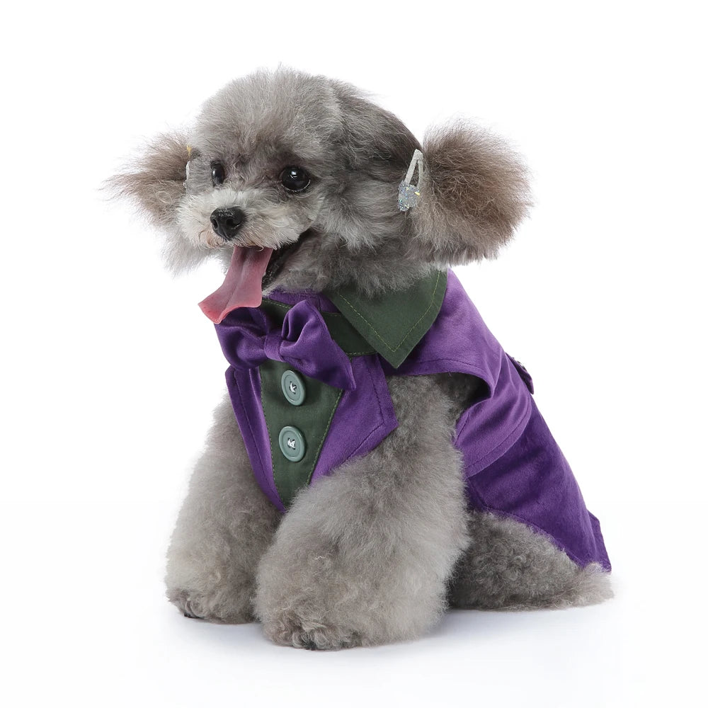 Tuxedo Dog Costume Formal Wedding Apparel for Pets