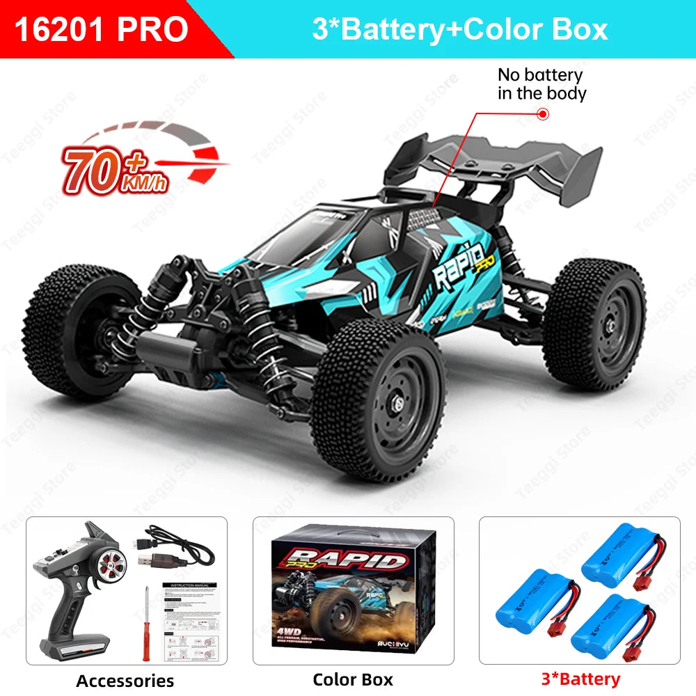 Teeggi 16101 16102 Pro High Speed RC Car 4WD LED Off Road