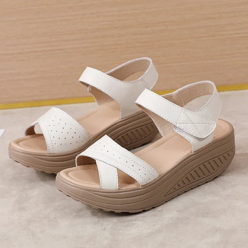 Yaerni Women Wedge Sandals Elegant Summer Footwear Comfort