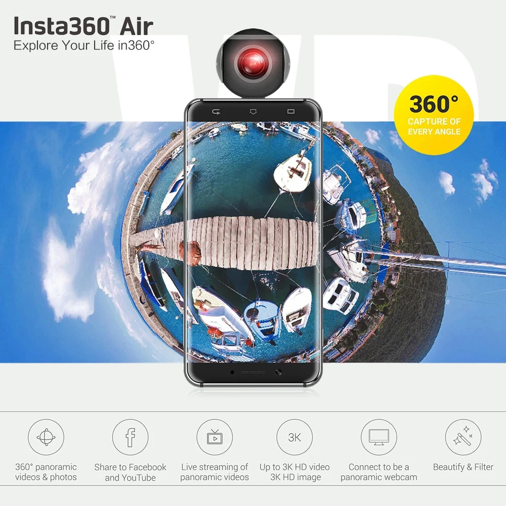 VAYIKE Air Mini 360 Camera for Android Phones Share