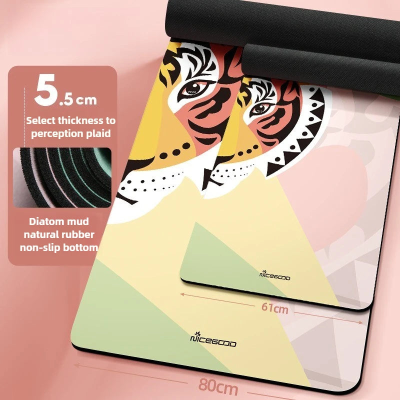 Hign Concerned Pilates Yoga Mat Diatomite Anti Slip Fitness Mat