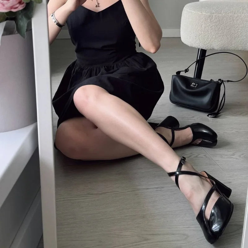 Designer Tabi Sandals Women Strap Buckle Slingback Heels