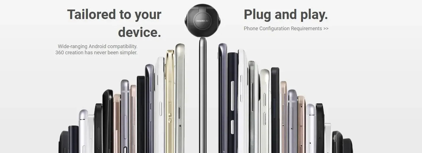 VAYIKE Insta360 Air Action Camera 360 Panoramic Webcam