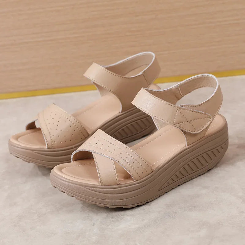 Yaerni Women Wedge Sandals Elegant Summer Footwear Comfort