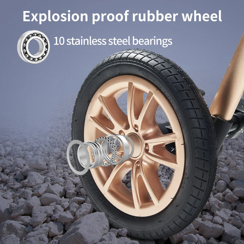 Luxury 3-in-1 Baby Stroller with ISOfix for Newborns