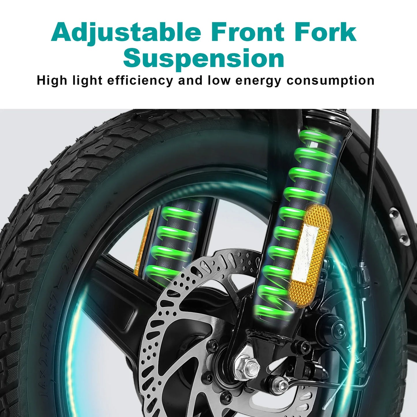 LELEKUAIC Foldable Electric Bike For Adults 500W Commuter