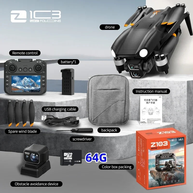 Z103 Pro Max Camera Drone 8K GPS 5G WiFi FPV UAV