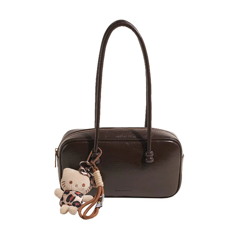 PU Leather Shoulder Bag Crossbody Vintage Pendant Classic