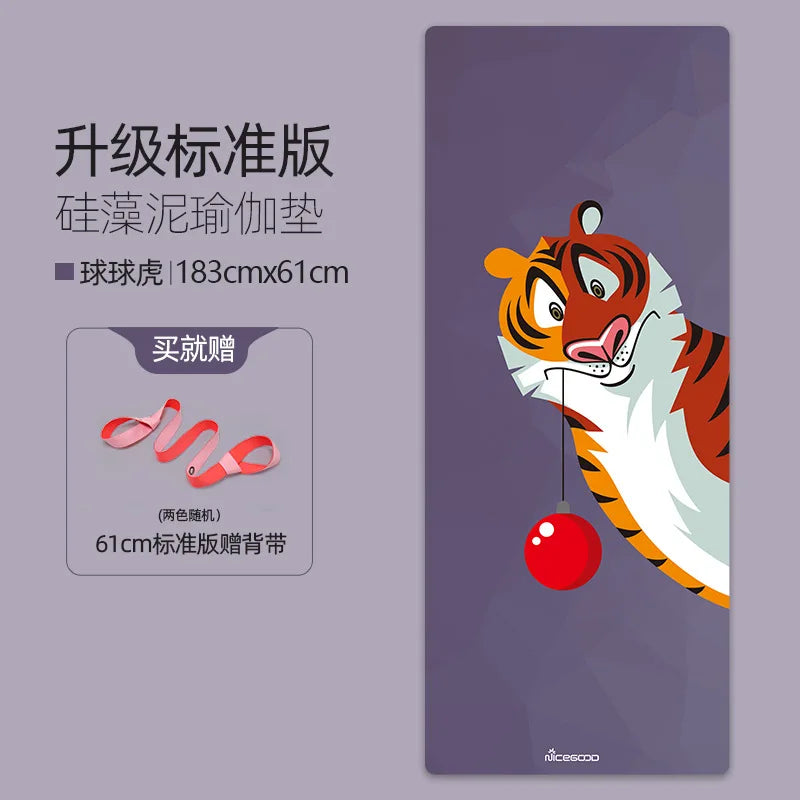 Hign Concerned Pilates Yoga Mat Diatomite Anti Slip Fitness Mat