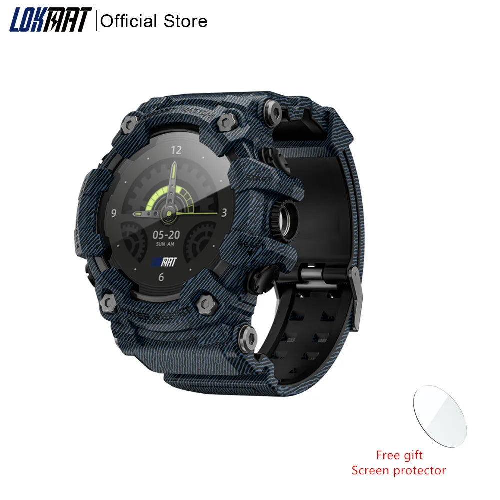 LOKMAT Rugged Sport Smart Watch for Active Adults Waterproof