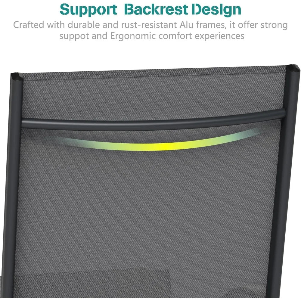 Serenity Outdoor Lounge Chairs With Adjustable Back