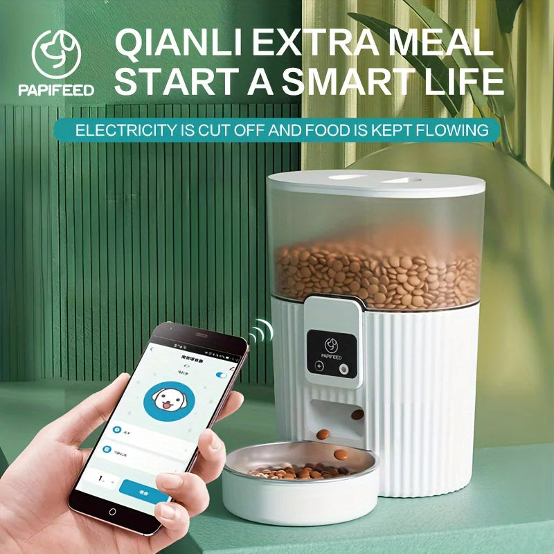PAPIFEED Smart Cat Feeder With WiFi Control For Busy Pet Owners