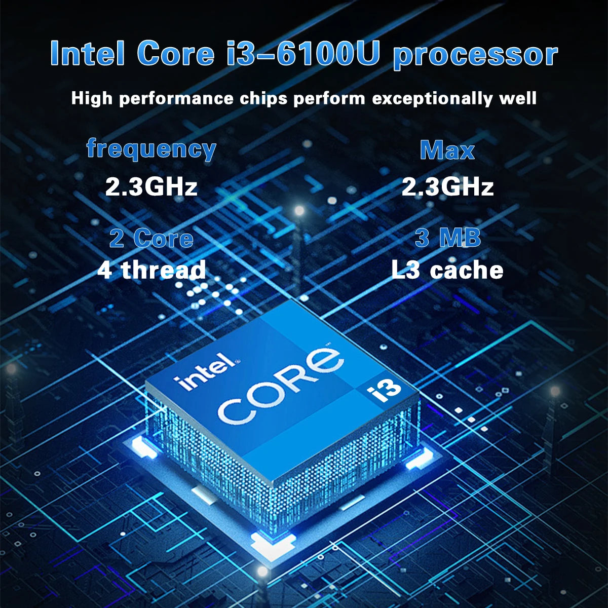 ACEKAMAS Core I3 6100U Laptop 16GB DDR4 1TB SSD Notebook