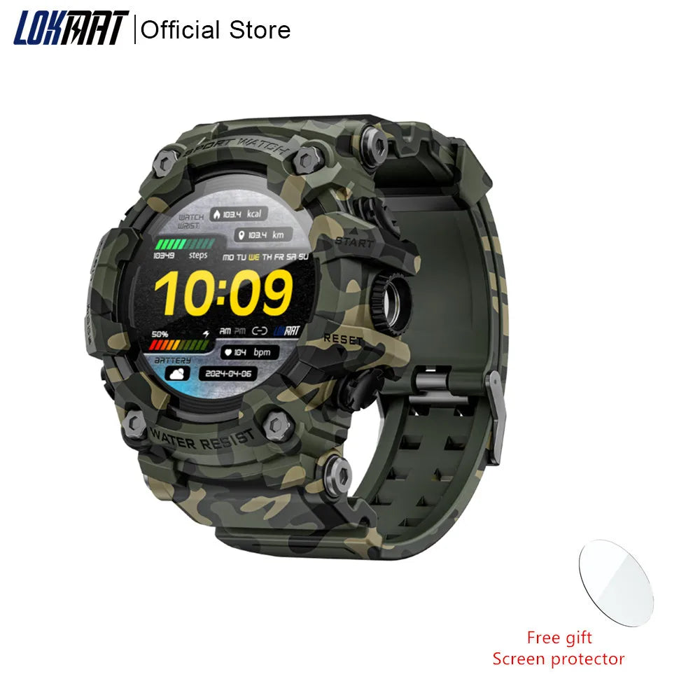 LOKMAT Rugged Sport Smart Watch Waterproof for Adults