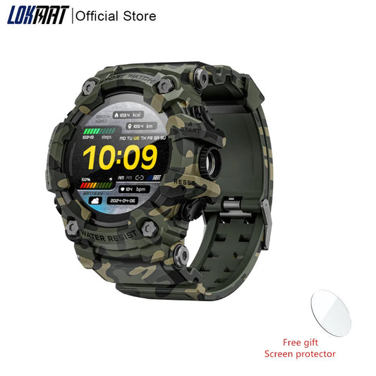 LOKMAT Rugged Sport Smart Watch Waterproof for Adults