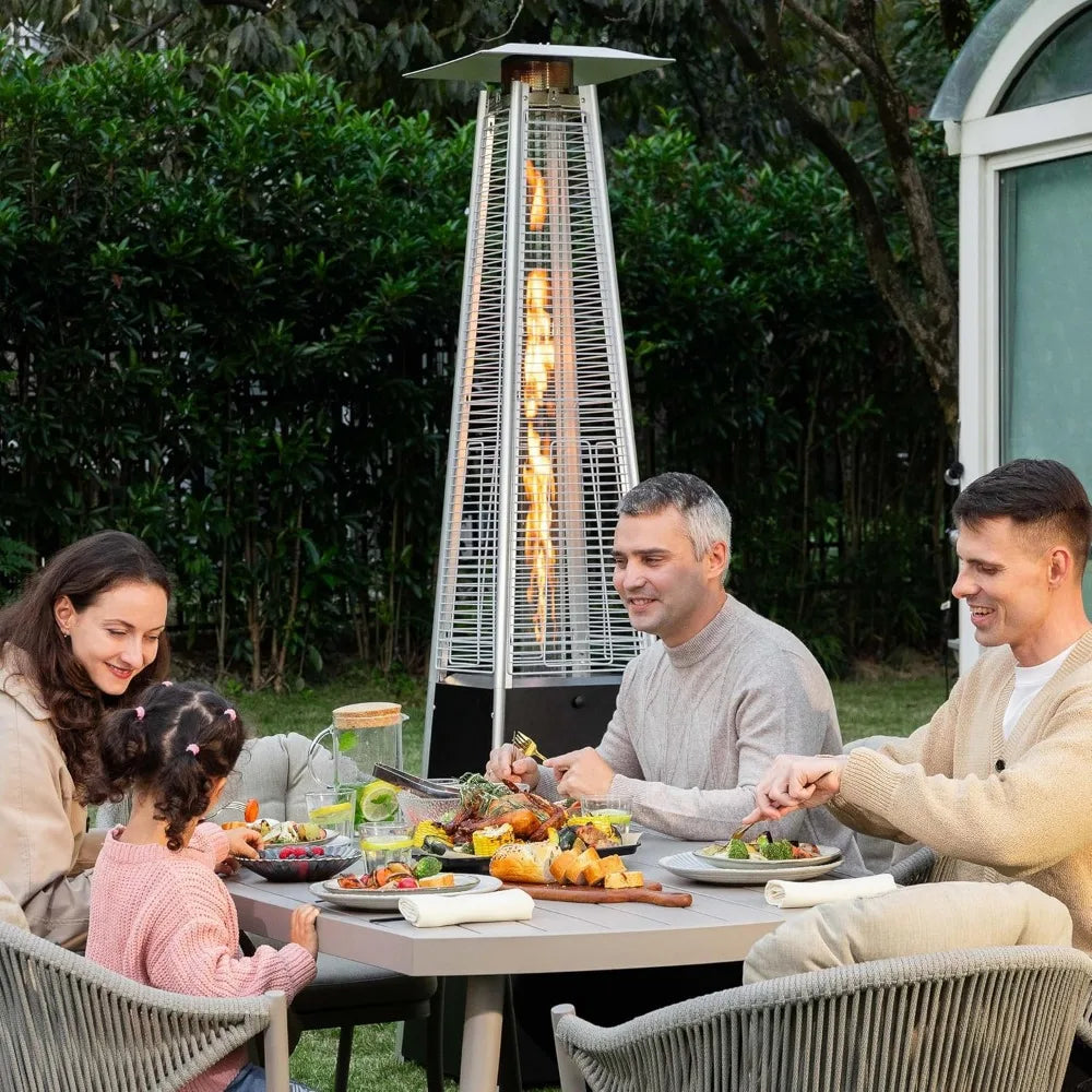 Hign-concerned Outdoor Pyramid Heater 48000 BTU With Wheels