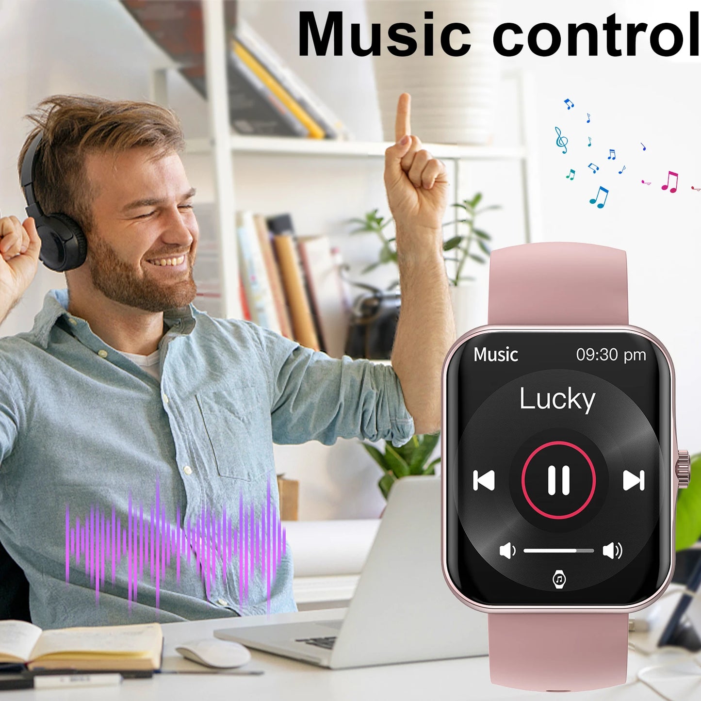 LOMAXFR Smartwatch With Custom Wallpaper And Alerts