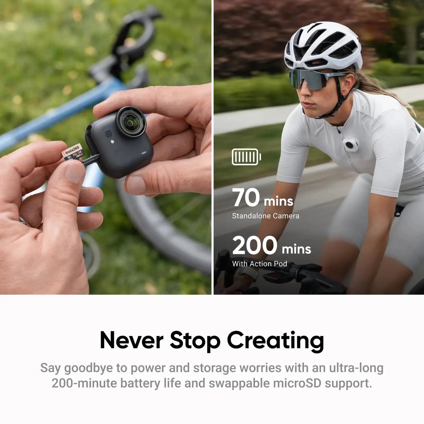 VAYIKE Insta360 GO Ultra 4K Pocket Sports Camera Waterproof