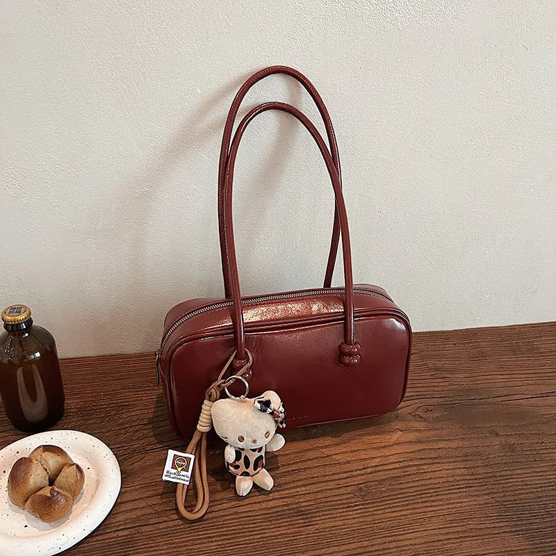 PU Leather Shoulder Bag Crossbody Vintage Pendant Classic