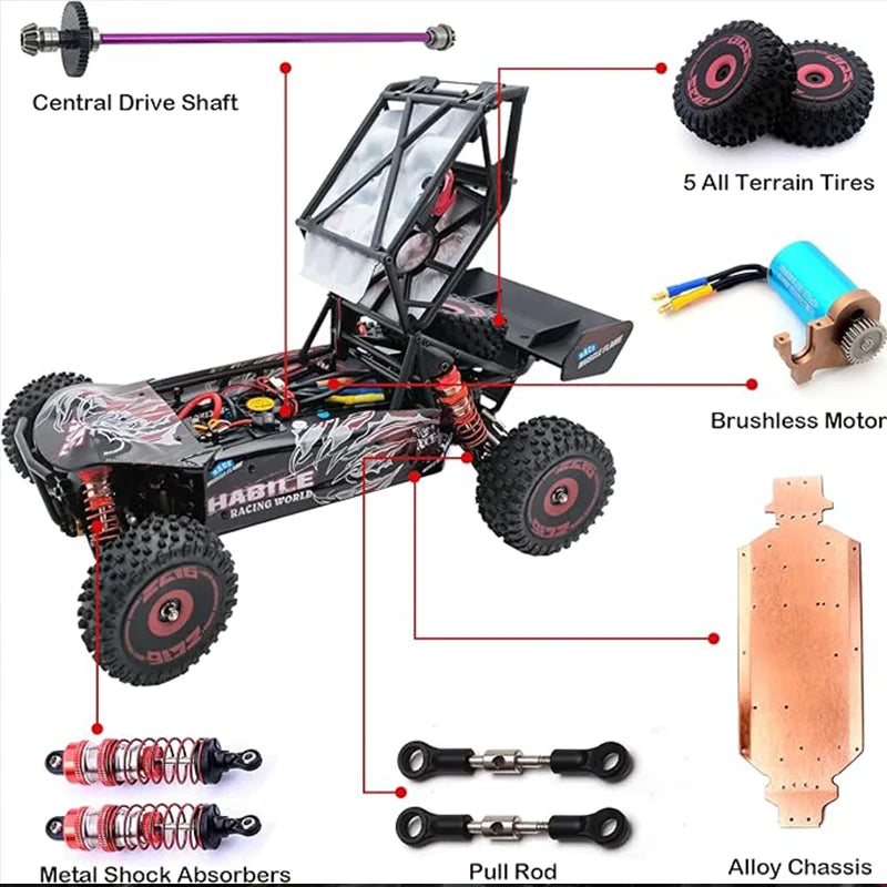 WLtoys 124016 V2 Fast Brushless RC Car With ESC Pro