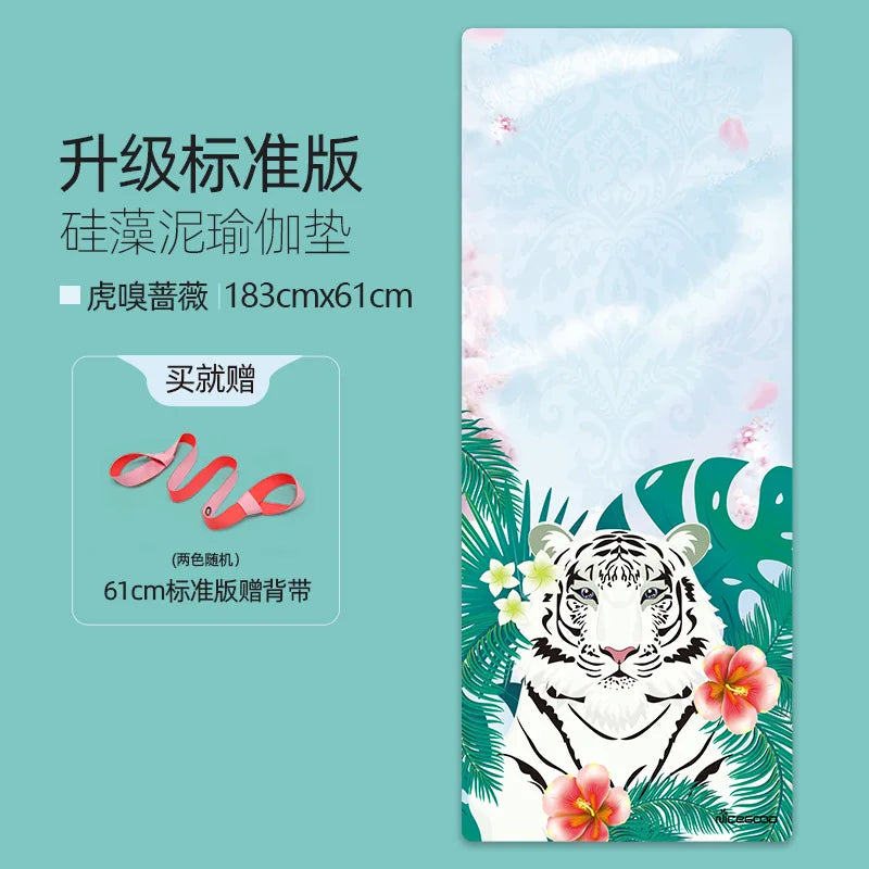 Hign Concerned Pilates Yoga Mat Diatomite Anti Slip Fitness Mat