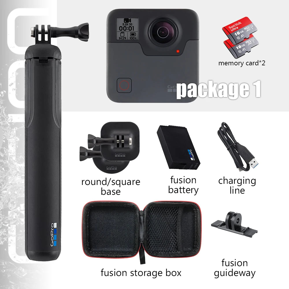 GoPro Fusion 360 Degree Omnidirectional Sports Camera 5.2K