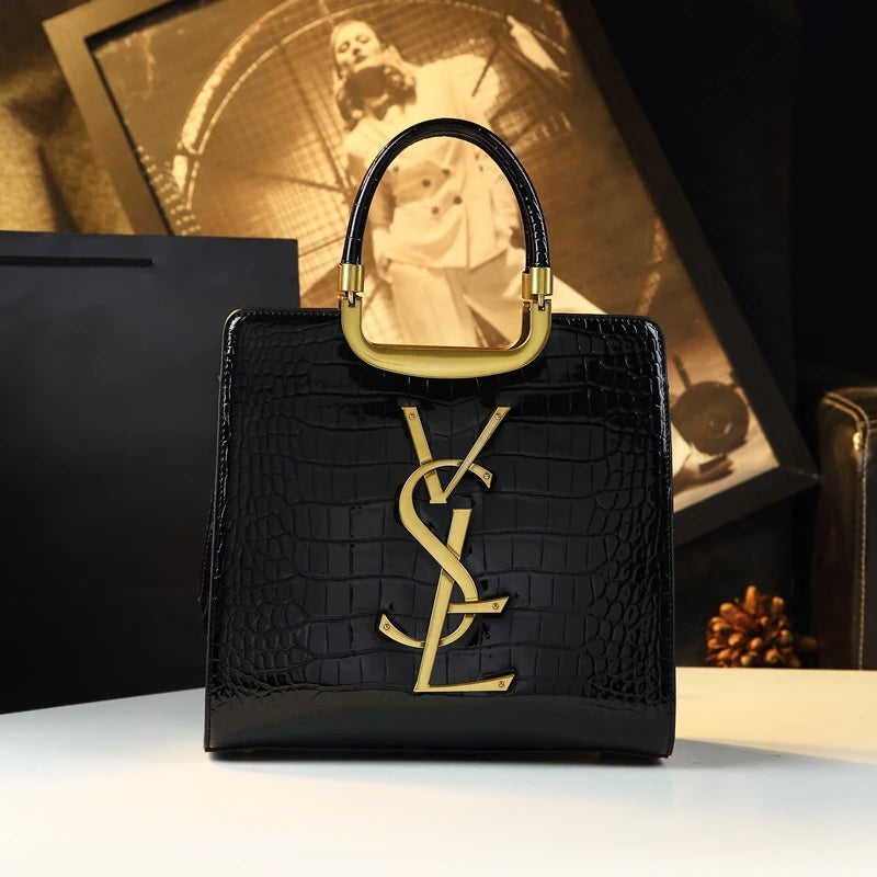 Luxury Crocodile Print Tote Bag for Stylish Women