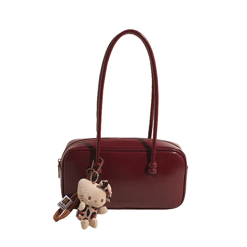 PU Leather Shoulder Bag Crossbody Vintage Pendant Classic