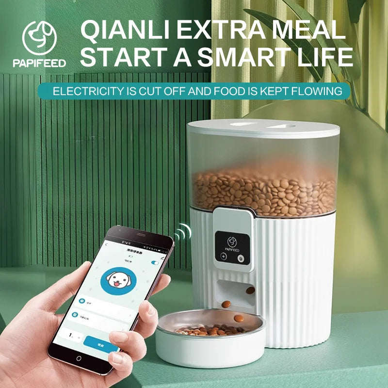 PAPIFEED Smart Cat Feeder with Remote Control Convenience