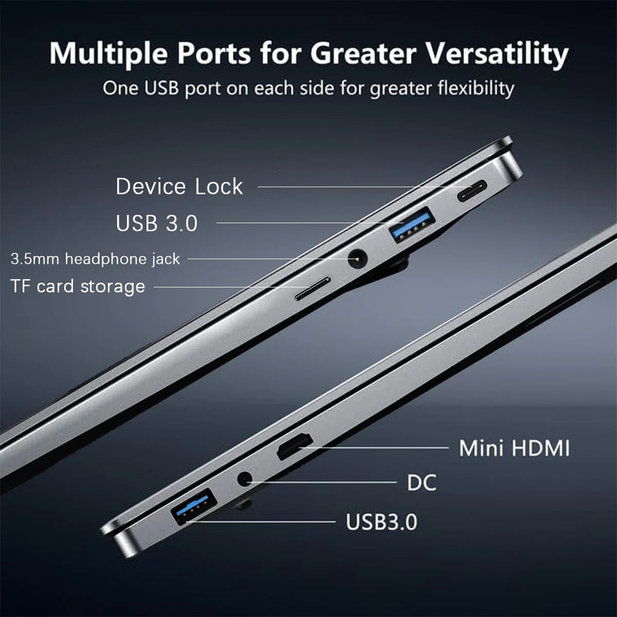 ACEKAMAS Core I3 6100U Laptop 16GB DDR4 1TB SSD Notebook