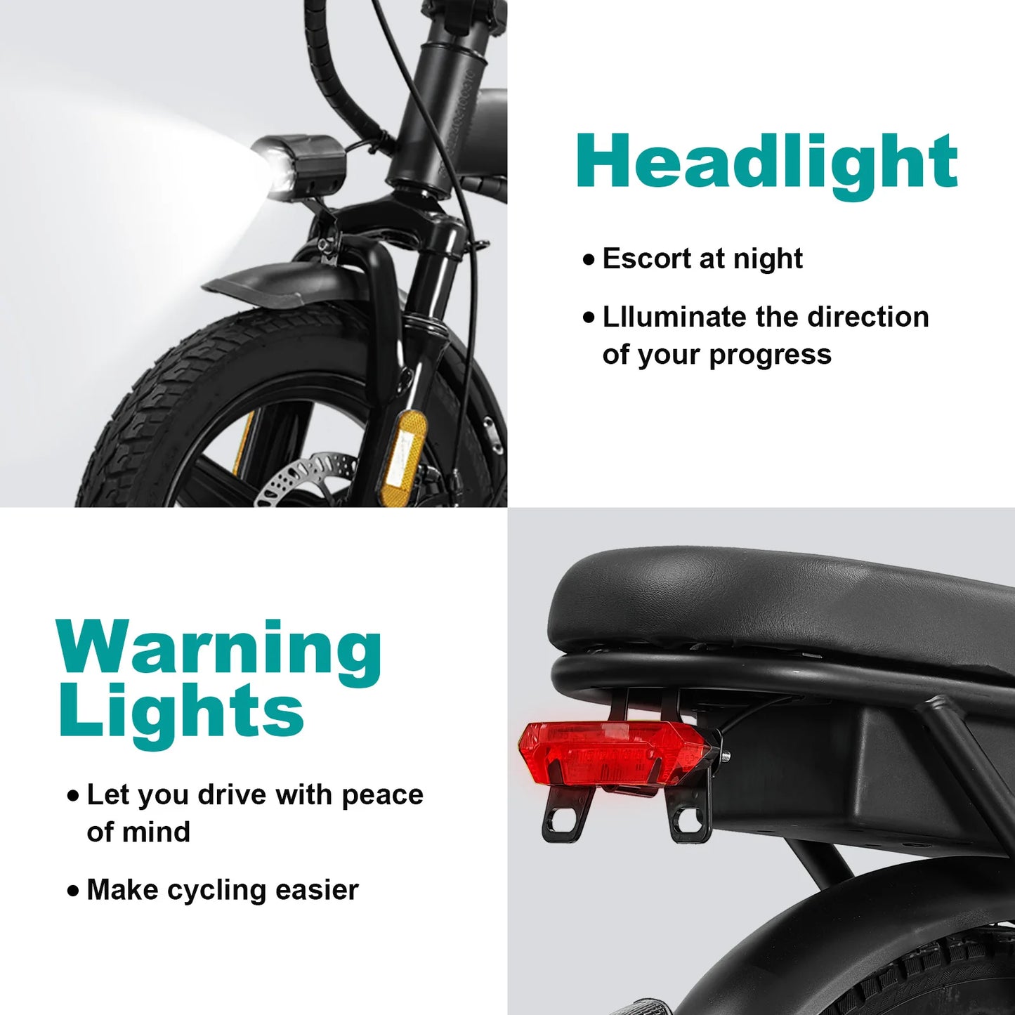 LELEKUAIC Foldable Electric Bike For Adults 500W Commuter